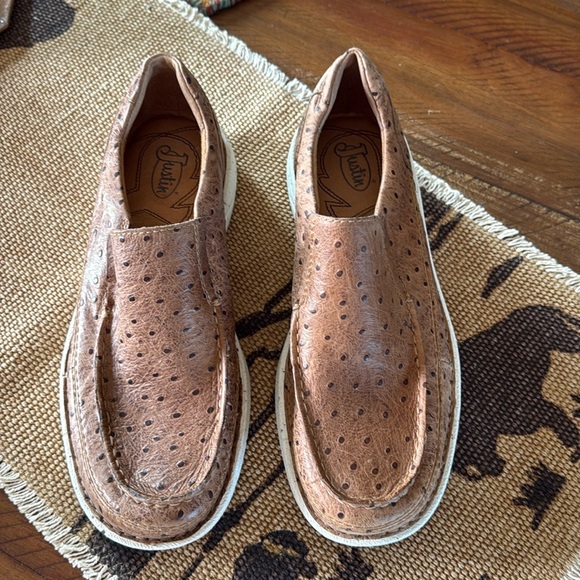 Justin Boots Other - Justin Men's Brown Leather Shoes